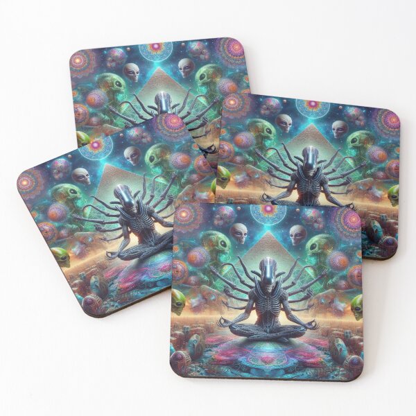 Item preview, Otherworldly Tranquility - Trippy Sci-Fi Alien Meditation designed and sold by Mystikos Art.