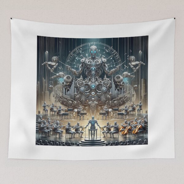 Item preview, Robotic Symphony designed and sold by TextileTrove.
