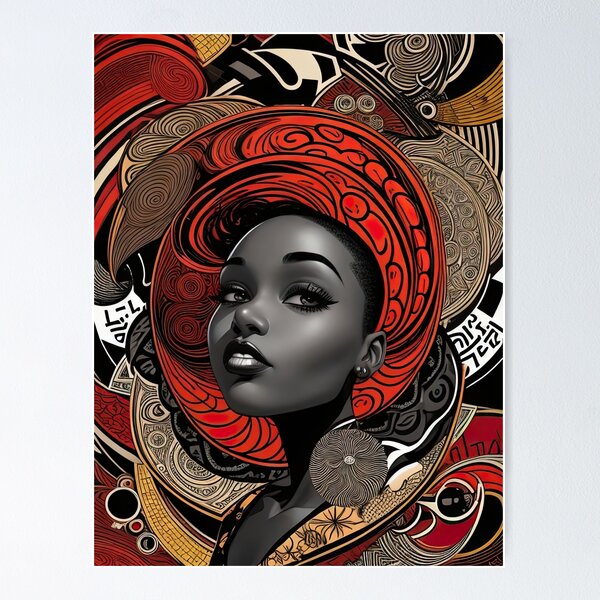 Item preview, African woman in love designed and sold by Wallisart.