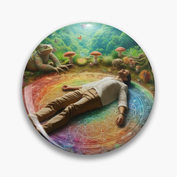 Item preview, Sacred Sojourn - Vision Quest Spiritual Journey in Trippy Splendor designed and sold by Mystikos Art.