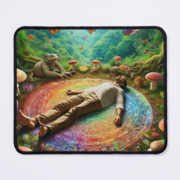 Item preview, Sacred Sojourn - Vision Quest Spiritual Journey in Trippy Splendor designed and sold by Mystikos Art.