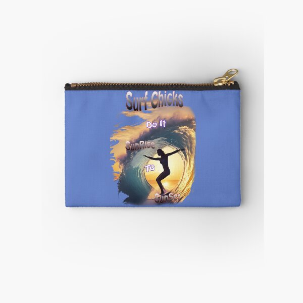 Item preview, Silhouetted Surfer, Surf Chicks do it Sunrise to sunset. designed and sold by leyfinder.