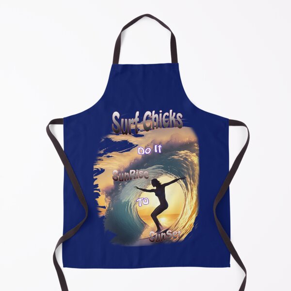 Item preview, Silhouetted Surfer, Surf Chicks do it Sunrise to sunset. designed and sold by leyfinder.