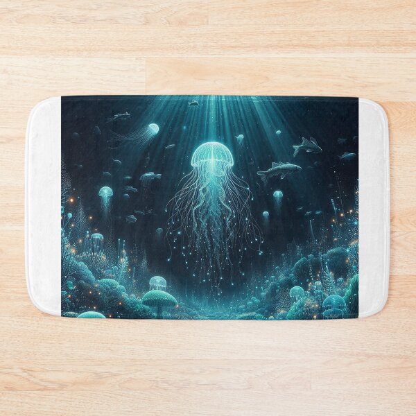 Item preview, Bioluminescent Serenity designed and sold by TextileTrove.