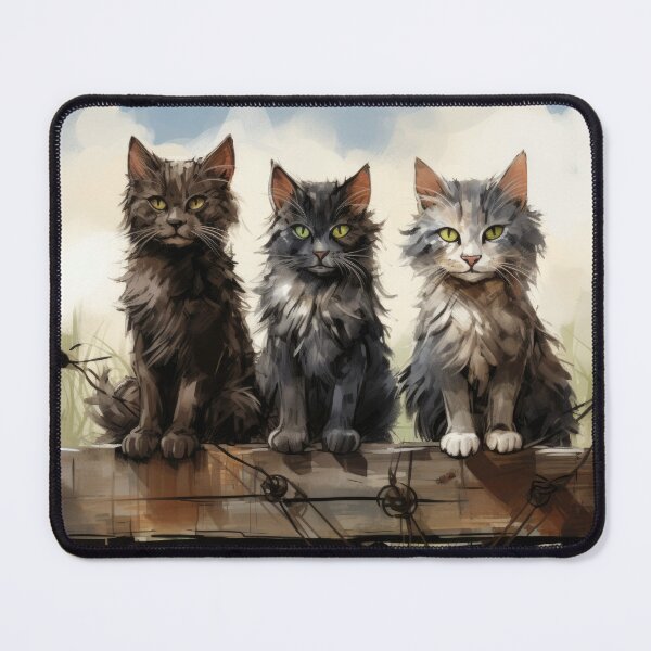 Item preview, three street cats stray tomcats designed and sold by WallyPink.