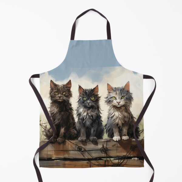 Item preview, three street cats stray tomcats designed and sold by WallyPink.