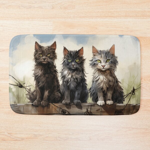 Item preview, three street cats stray tomcats designed and sold by WallyPink.