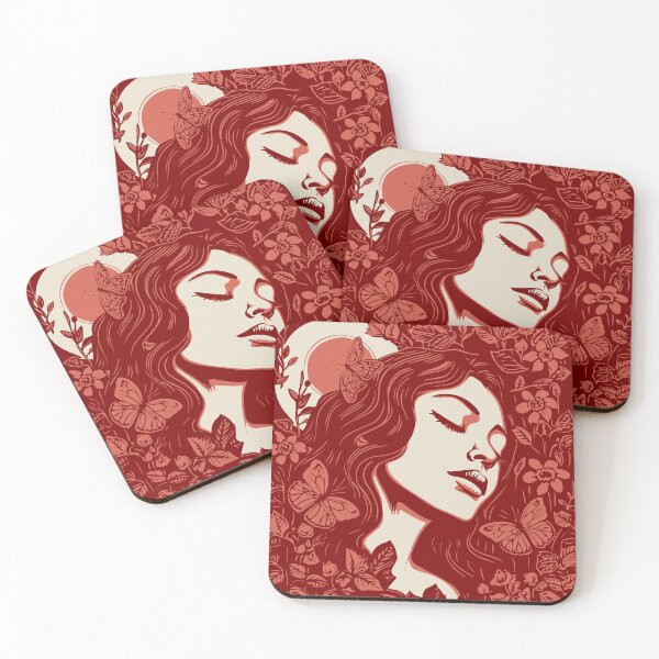 Item preview, Linocut Woman designed and sold by Texterns.