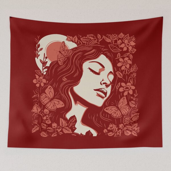 Item preview, Linocut Woman designed and sold by Texterns.