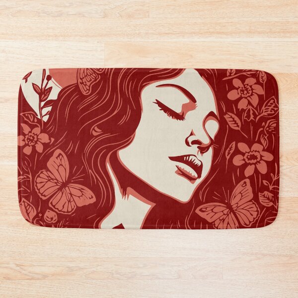 Item preview, Linocut Woman designed and sold by Texterns.