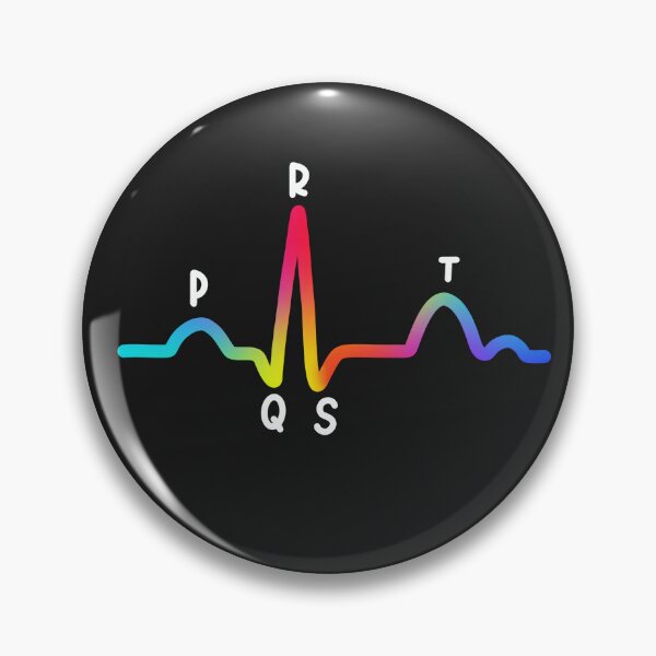 Item preview, Hand Drawn Normal Electrocardiogram ECG Rainbow designed and sold by SofiaSava01.