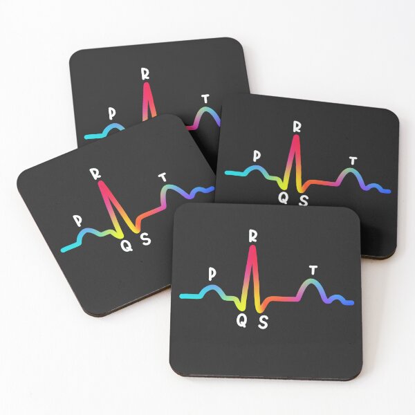 Item preview, Hand Drawn Normal Electrocardiogram ECG Rainbow designed and sold by SofiaSava01.