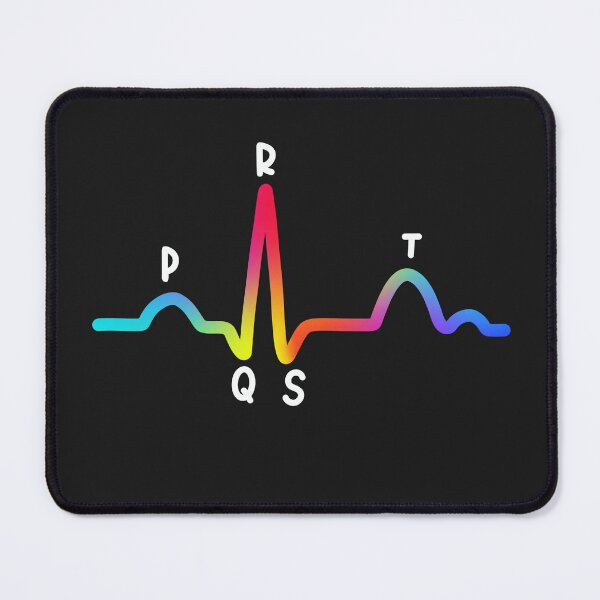Item preview, Hand Drawn Normal Electrocardiogram ECG Rainbow designed and sold by SofiaSava01.