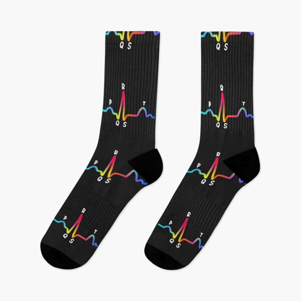 Item preview, Hand Drawn Normal Electrocardiogram ECG Rainbow designed and sold by SofiaSava01.