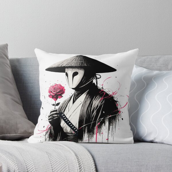 Item preview, Blossoms of Honor: Ethereal Samuurai Embrace - Japanese Art designed and sold by LoFi-OG.