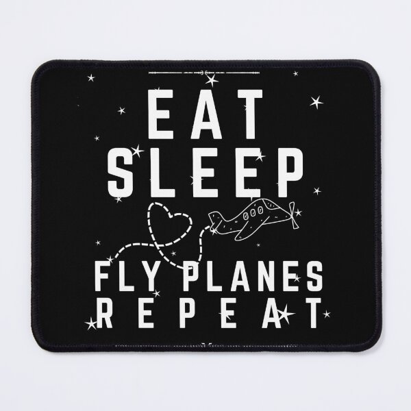 Item preview, Eat Sleep Fly Planes Repeat designed and sold by hichametta.