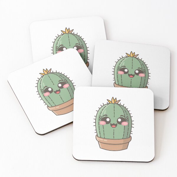 Item preview, Cute Girly Cactus Baby - Smiling Cactus Illustration  designed and sold by HahaHandlesHub.
