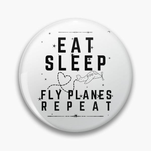 Item preview, Eat Sleep Fly Planes Repeat designed and sold by hichametta.