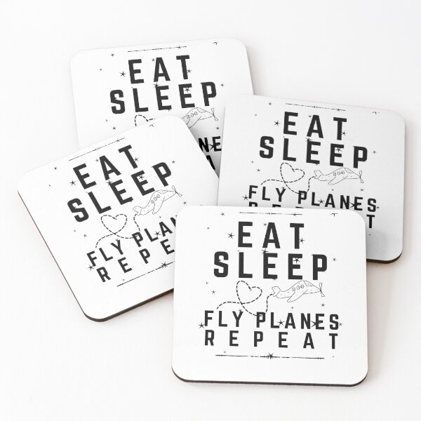 Item preview, Eat Sleep Fly Planes Repeat designed and sold by hichametta.