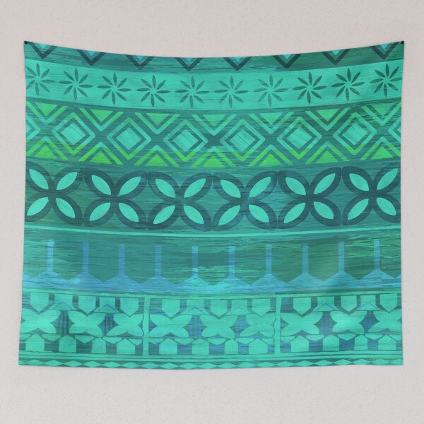 Item preview, Hawaiian Teal Blanket Patterns  designed and sold by sunnthreads.