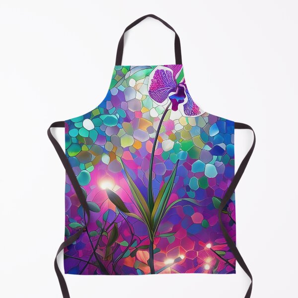 Artikelvorschau, Buntglas-Orchideenblume entworfen und verkauft von ChanceTwoArt.