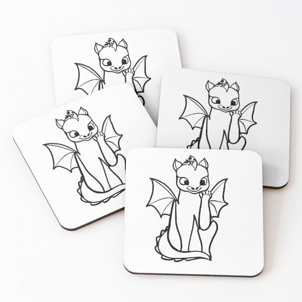 Item preview, Lucky dragon black line art designed and sold by Fauraarts.