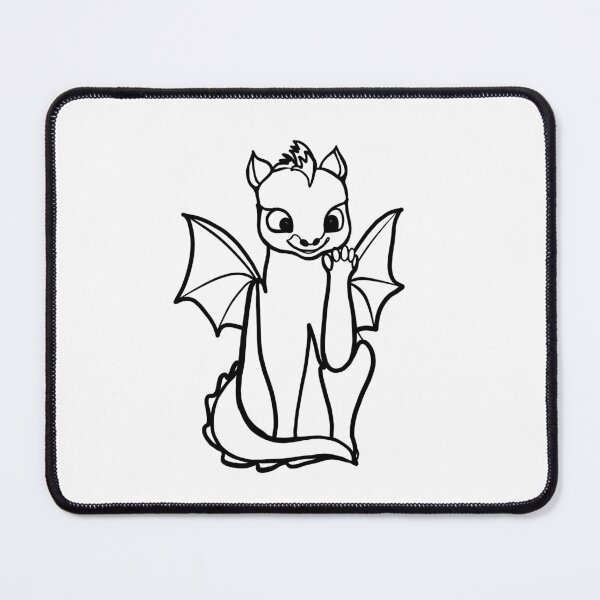 Item preview, Lucky dragon black line art designed and sold by Fauraarts.