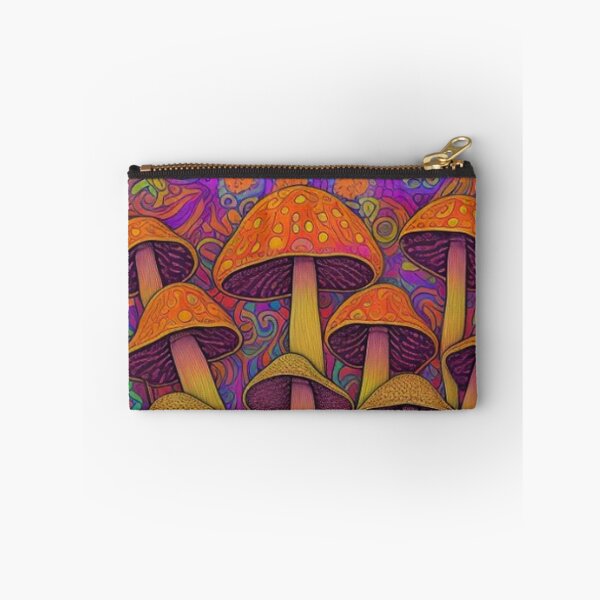 Item preview, Vintage Psychedelic Orange Mushrooms  designed and sold by TheDarkWardrobe.