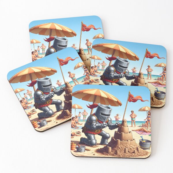 Item preview, Beachfront Knight: Summer Siege Fun designed and sold by inkArtistryfine.