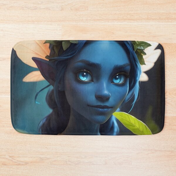 Item preview, Cute Blue Fantasy Elf Fairy designed and sold by TheArtOfPat.