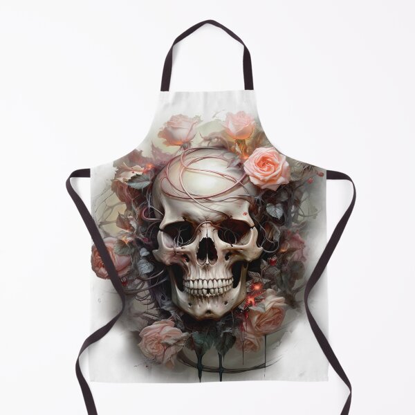 Item preview, Skull Amidst Pink Roses designed and sold by Ink-Elegance.