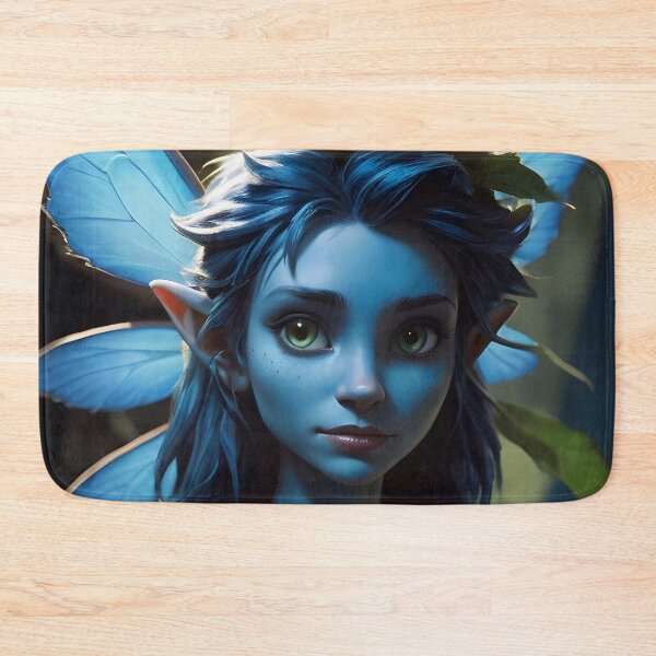 Item preview, Cute Blue Fantasy Elf Fairy designed and sold by TheArtOfPat.
