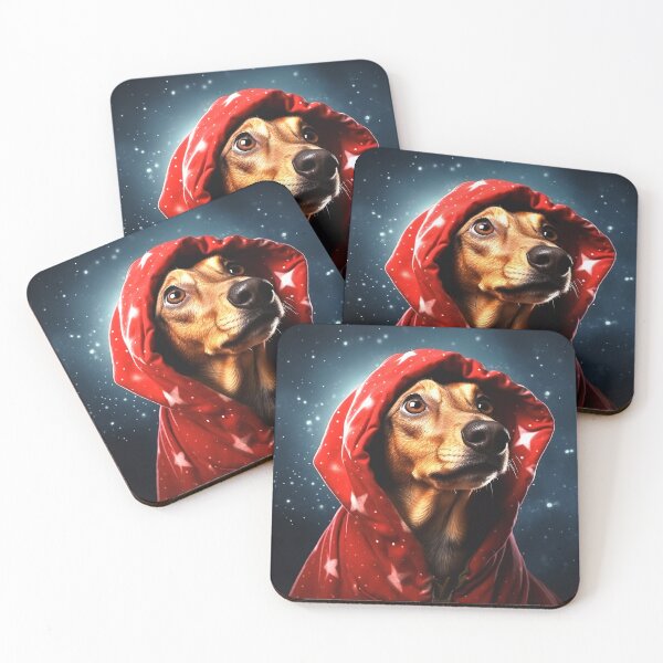 Item preview, dog in red christmas hat designed and sold by thanomsak suwannasi.