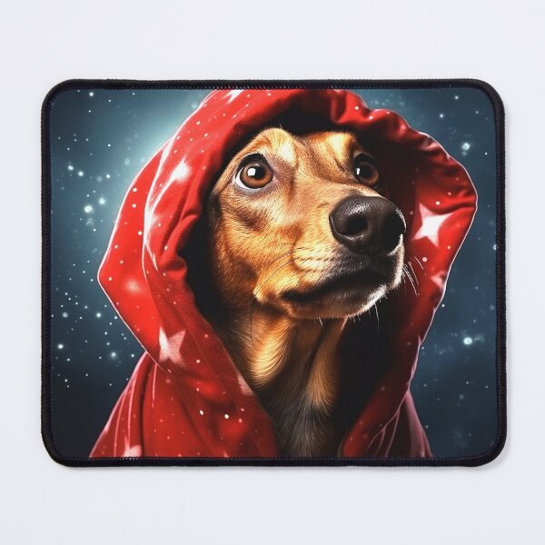 Item preview, dog in red christmas hat designed and sold by thanomsak suwannasi.