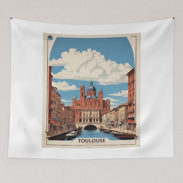 Item preview, Toulouse France Vintage Poster Tourism 2 designed and sold by TravelersGems.