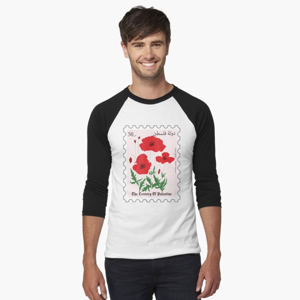 Vista previa del artículo con la obra «Camiseta ¾ estilo béisbol», diseñado y vendido por ZaynahJArt.
