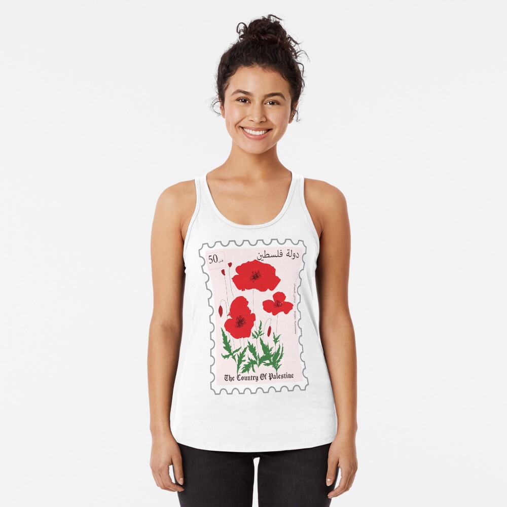 Vista previa del artículo con la obra «Camiseta con espalda nadadora», diseñado y vendido por ZaynahJArt.