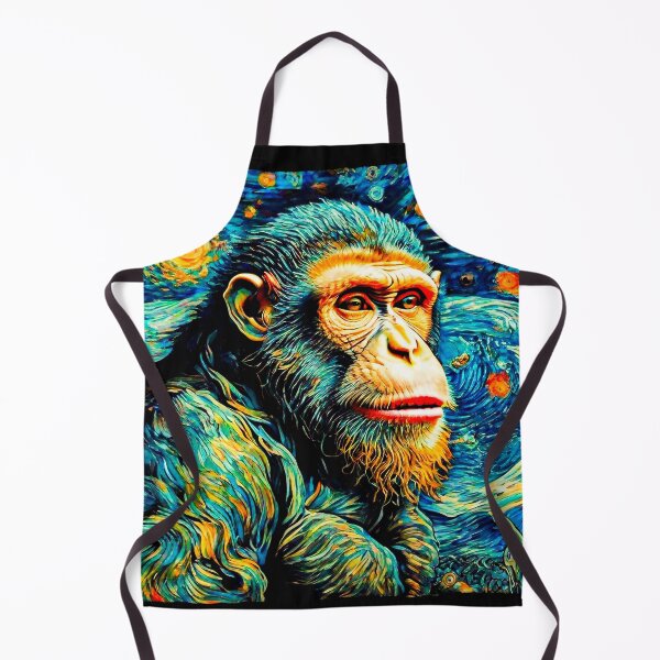 Item preview, Monkey Van Gogh Starry Night 4 designed and sold by OnlyClassicArt.