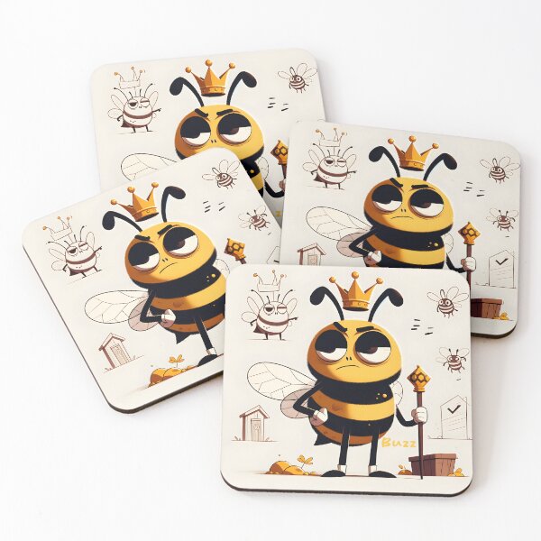 Item preview, Regal Bee: Kingdom of Buzz designed and sold by inkArtistryfine.