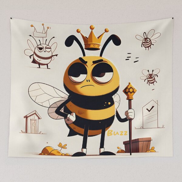 Item preview, Regal Bee: Kingdom of Buzz designed and sold by inkArtistryfine.
