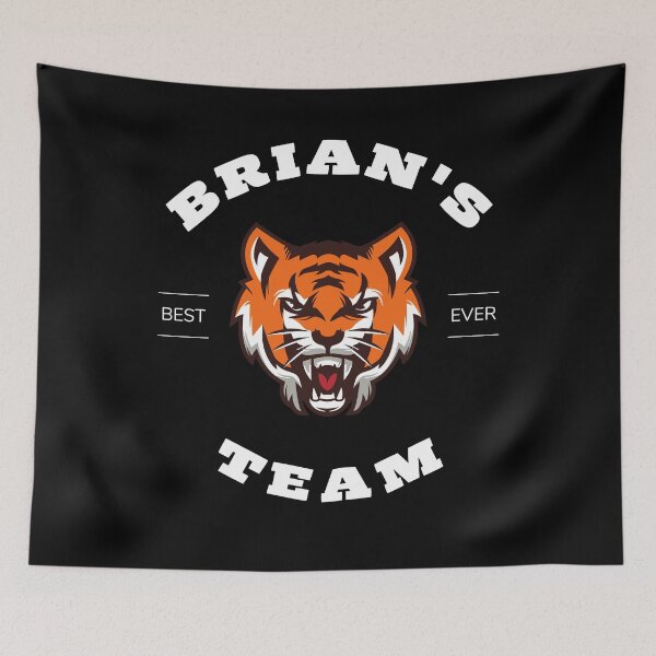 Item preview, BRIAN NAME: BRIAN'S TEAM TIGER HEAD DESIGN. designed and sold by AlexRelax.
