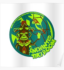 Enchanted Tiki Room (blue, green, red) Poster