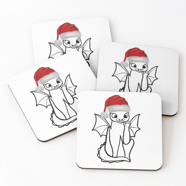Item preview, The sweet dragon is wearing a Santa hat designed and sold by Fauraarts.