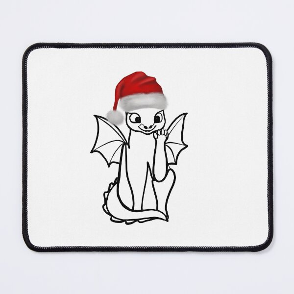 Item preview, The sweet dragon is wearing a Santa hat designed and sold by Fauraarts.