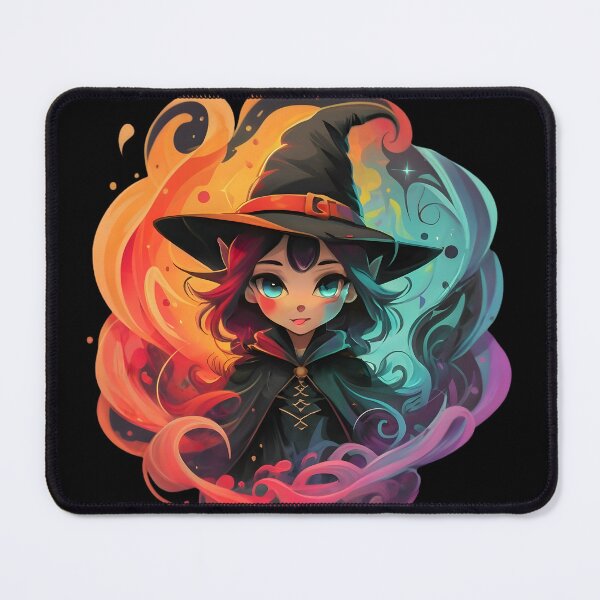 Item preview, Colorful Magical Cute Witch Cartoon illustration  designed and sold by DragonRealms.