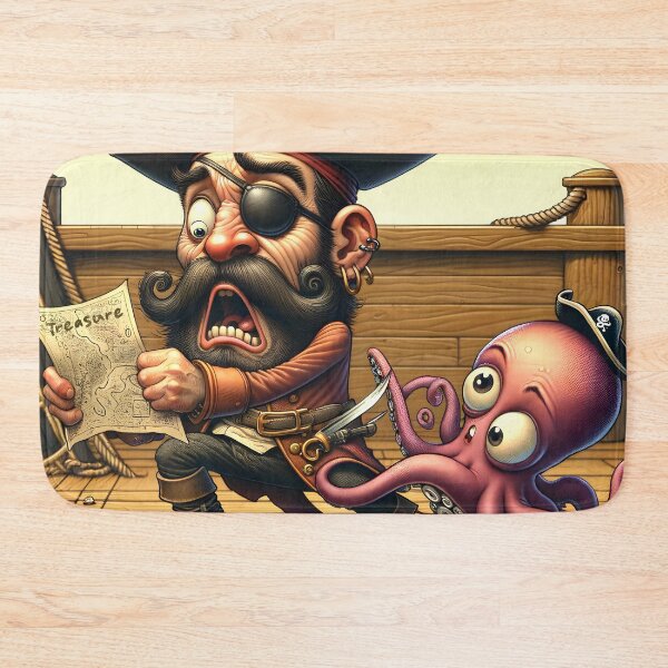 Item preview, Pirate's Surprise: Octopus Encounter designed and sold by inkArtistryfine.