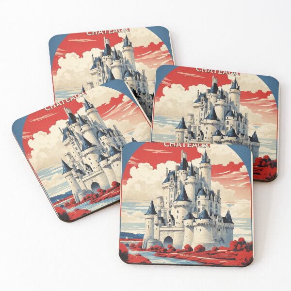 Item preview, Loire Valley Chateaux France Vintage Poster Tourism  designed and sold by TravelersGems.