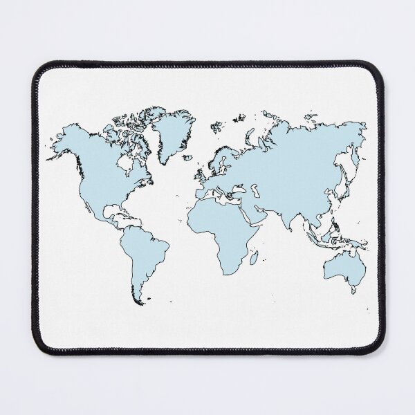 Item preview, Blue World Map designed and sold by Islanr.