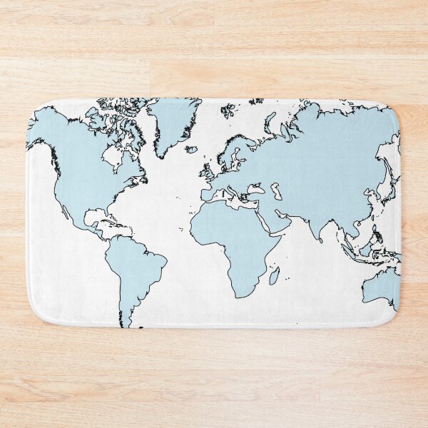 Item preview, Blue World Map designed and sold by Islanr.
