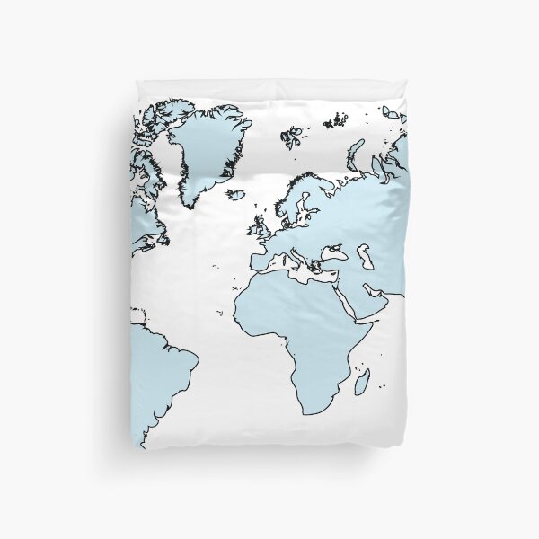Item preview, Blue World Map designed and sold by Islanr.